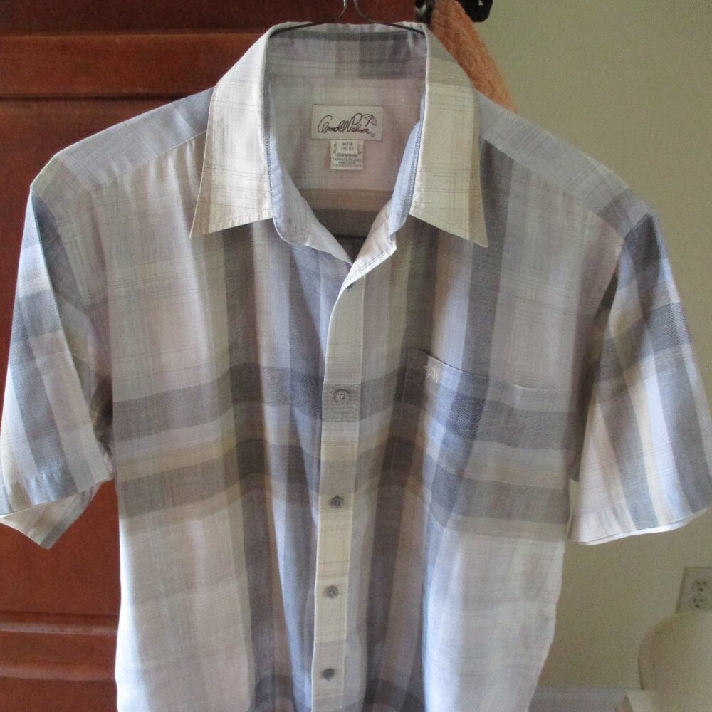 Men's Arnold Palmer Multi-Color Short Sleeve Shirt Size: 15.5